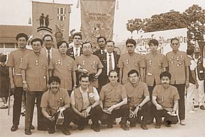 Our Lions Club and members of the L.C. Phuket at the Lions Convention in Korat, 1991
